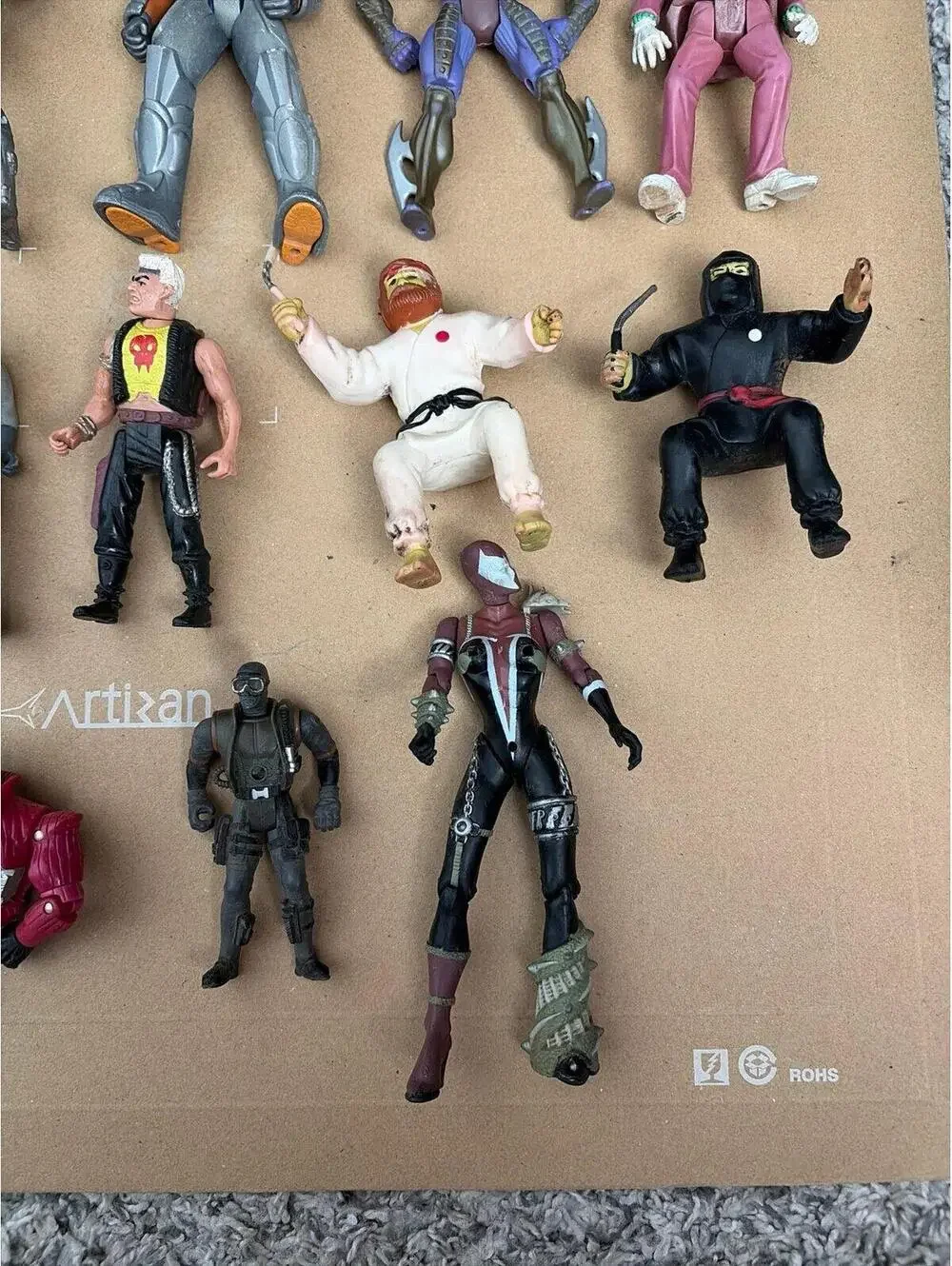 Vintage Toy lot / 80’s - 90’s action figures gi Joe robo cop beetle juice